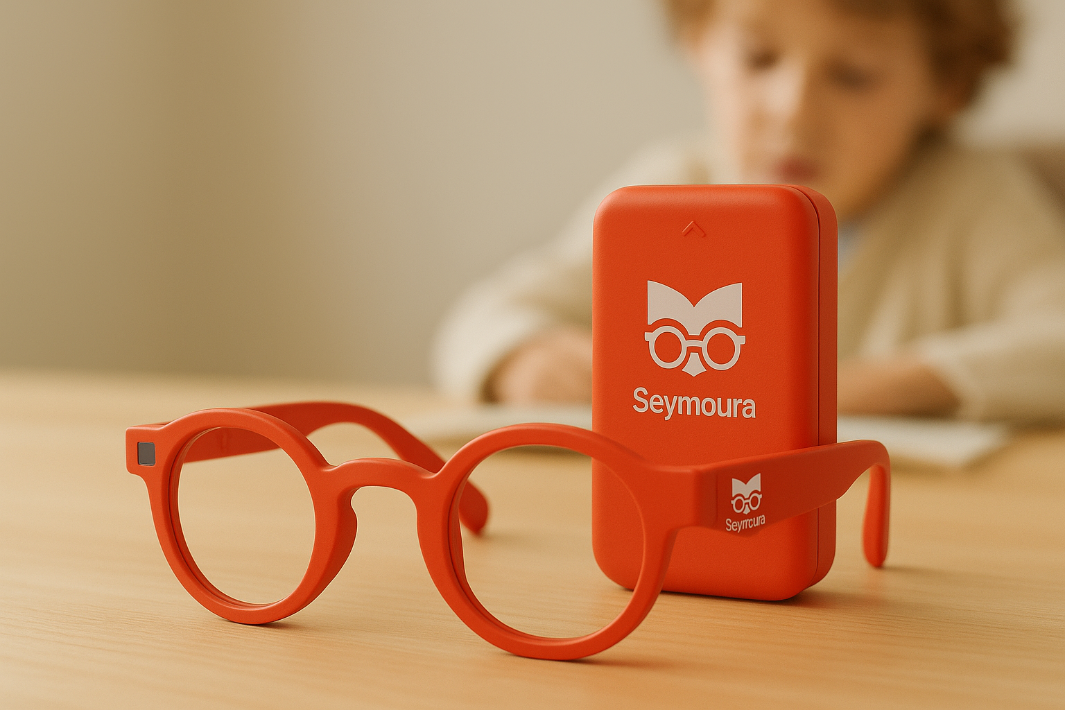 Seymoura glasses and charging case